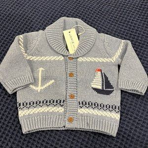 Janie and Jack Sailboat cardigan